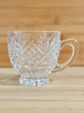 Clear Crystal Glass Coffee Mug